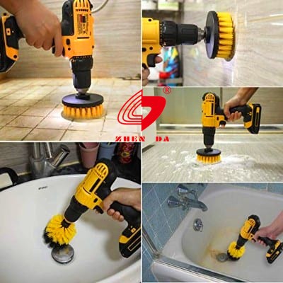 Set di pennelli automatico del trapano dell'autolavaggio di 3 pacchetti 4