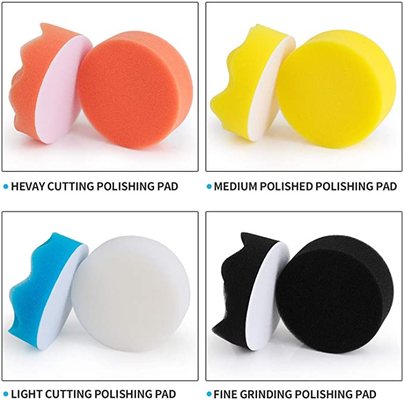 Self Adhesive Buffing Waxing Sponge Wool Wheel Polishing Pad For Car Polisher