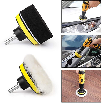 Self Adhesive Buffing Waxing Sponge Wool Wheel Polishing Pad For Car Polisher